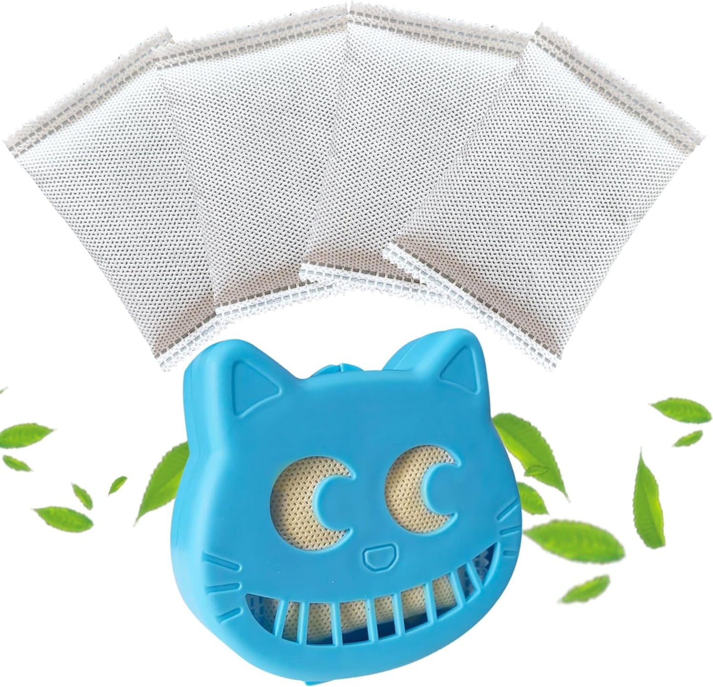 Unscented Cat Litter Box Deodorizer Kit Stick-On Activated Carbon Odor Eliminators Compatible with