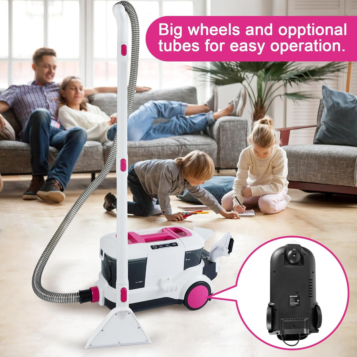 WECLEAN Carpet Cleaner Machine and Stain Remover for Deep Cleaning Upholstery for Carpets Rugs and