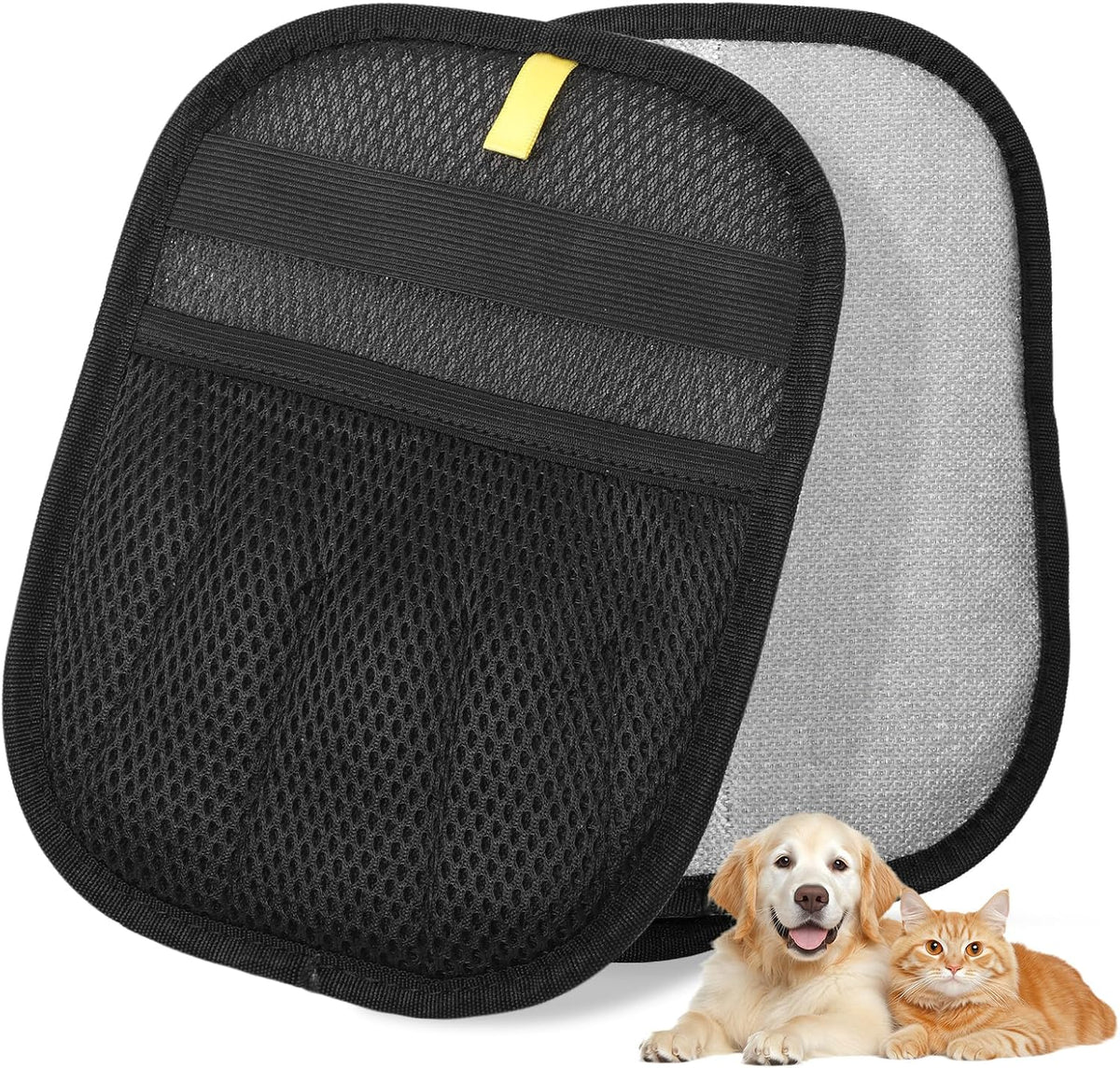1-Pack Pet Hair Removal Glove for Dogs and Cats, Electrostatic Reusable Grooming Glove for