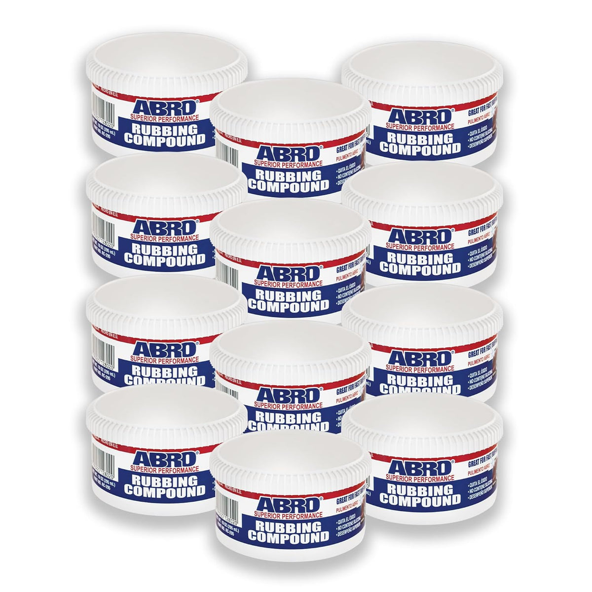 ABRO Superior Performance Rubbing Compound, 10 oz., Buffing Compound for Oxidized Finishes, Smooth