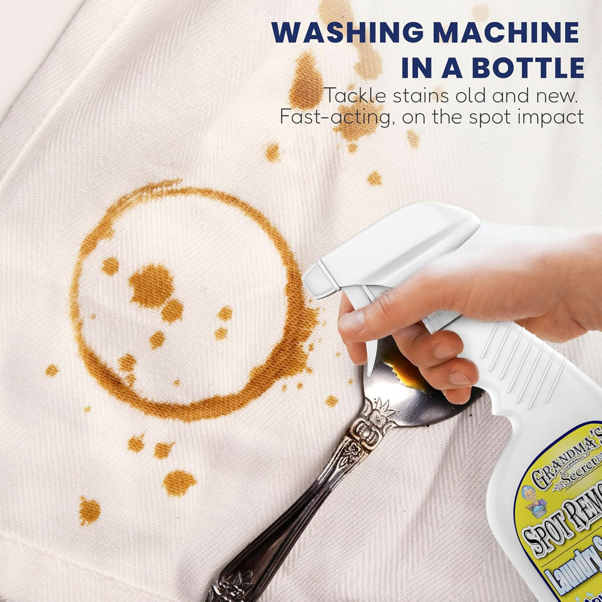 Grandma's Secret Spot Remover Laundry Spray - Chlorine, Bleach and Toxin-Free Fabric Stain Remover