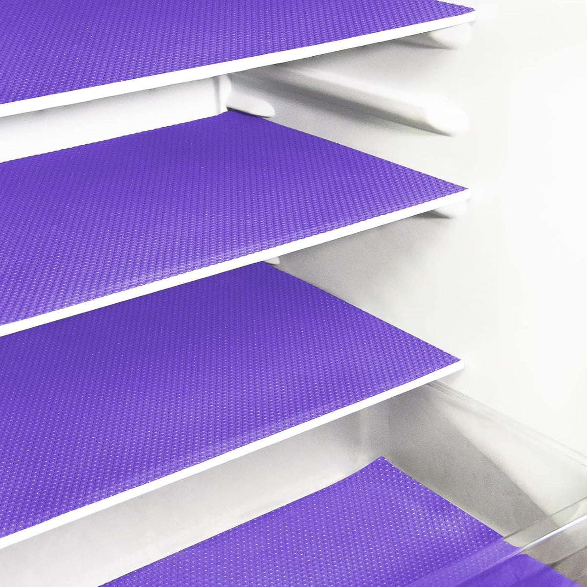 8Pcs Refrigerator Liners, Washable Fridge Liner Mats Covers Pads for Glass Shelf Cupboard Cabinet