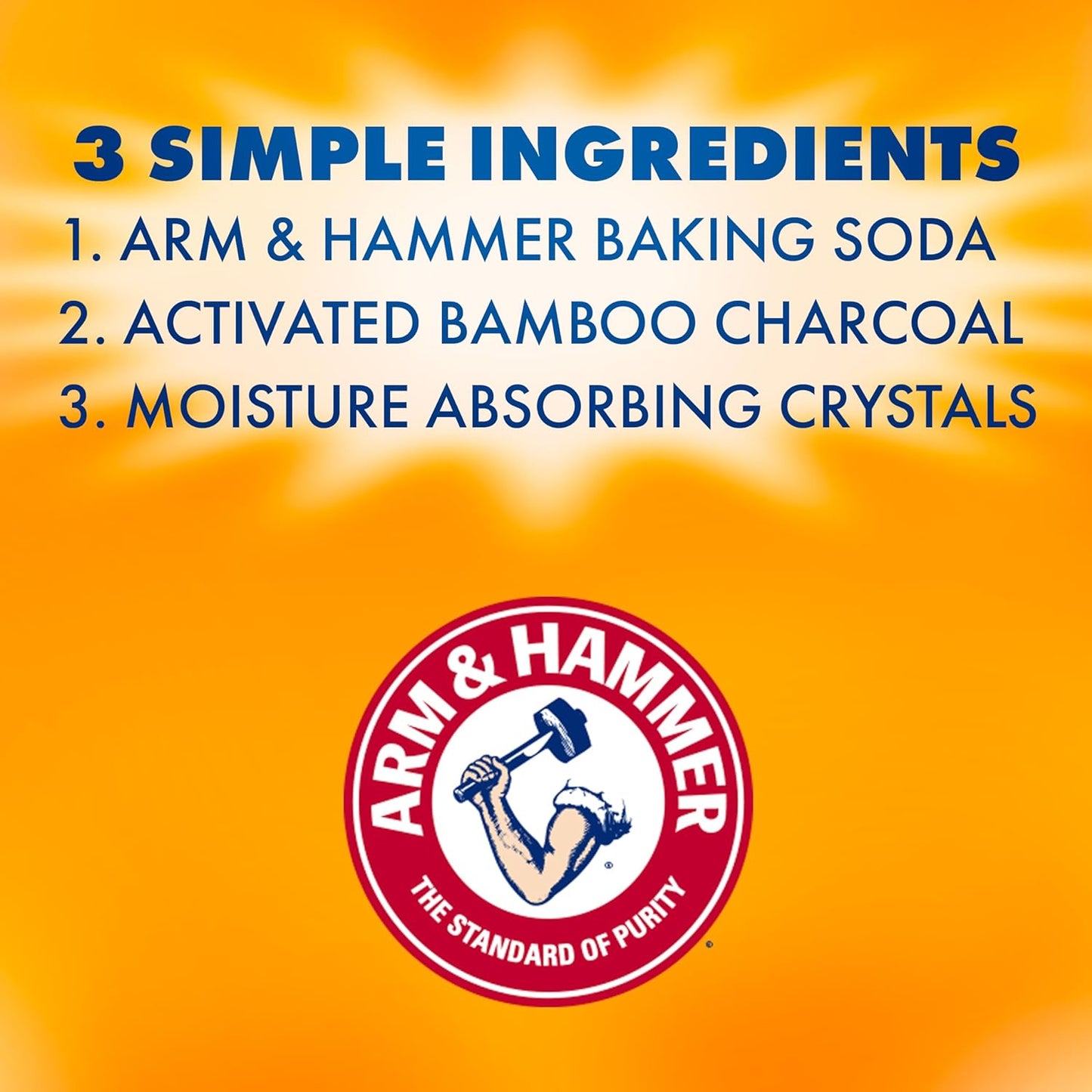 Arm & Hammer Essentials Disposable Moisture Absorber and Odor Eliminator Tub, Fragrance Free, 1