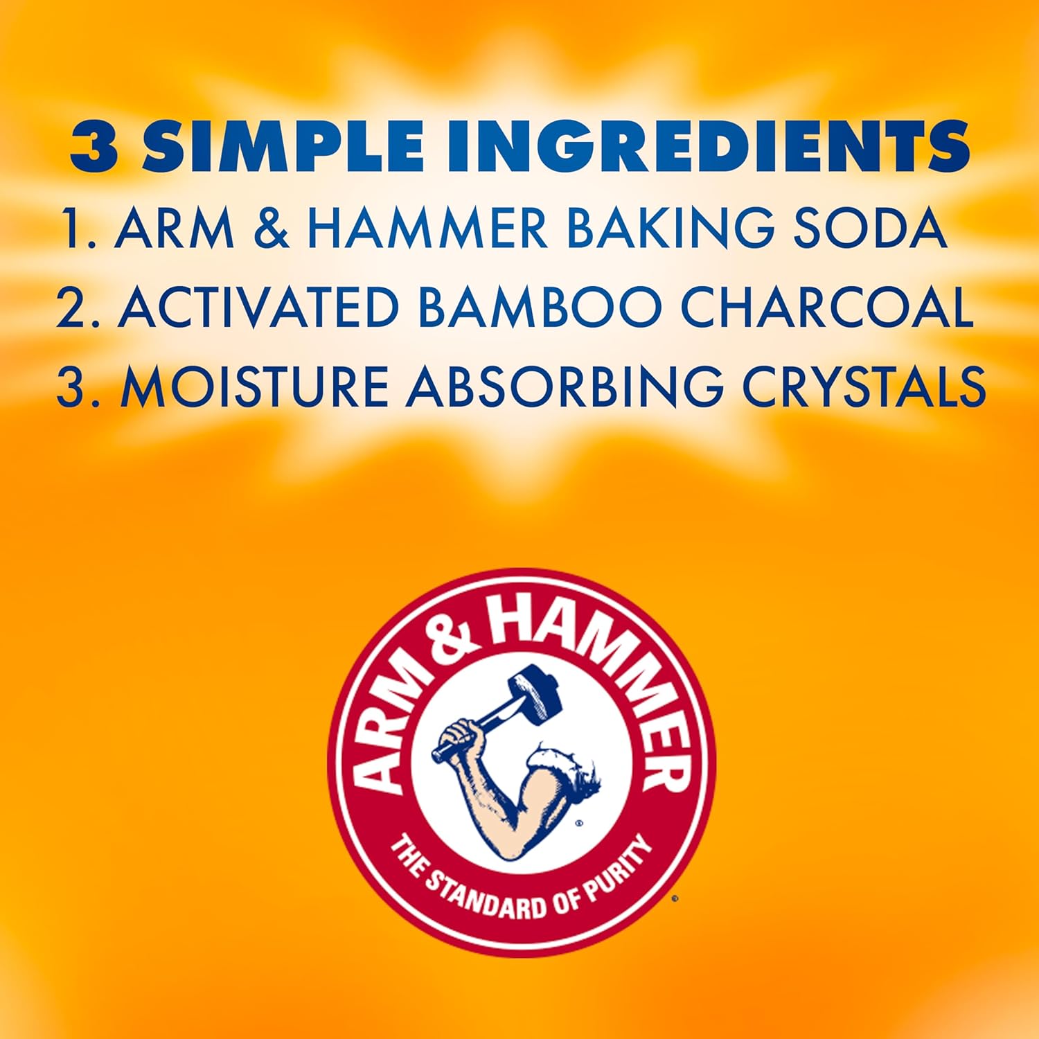 Arm & Hammer Essentials Disposable Moisture Absorber and Odor Eliminator Tub, Fragrance Free, 1