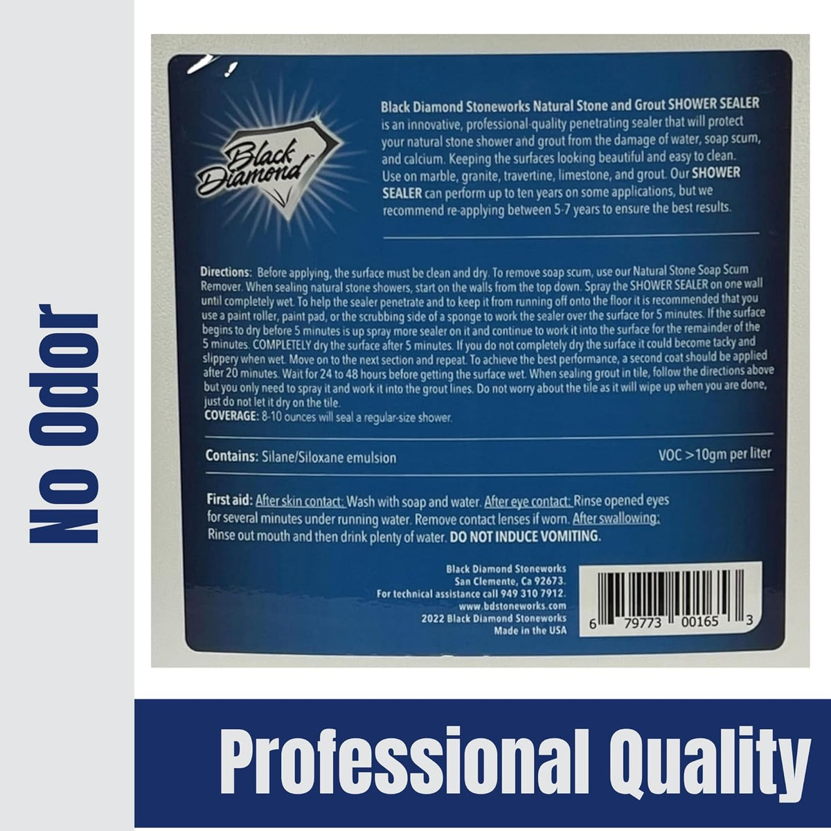 Natural Stone and Grout Penetrating Shower Sealer. Marble, Granite Travertine, Limestone. Protects