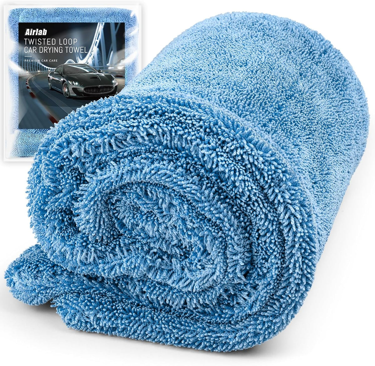 Airlab Car Drying Towel Microfiber Towels for Cars 1200 GSM Wash Auto Detailing Supplies Twist Pile