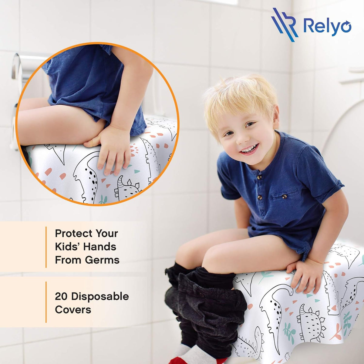 Toilet Seat Covers Disposable - 20 Pack - Waterproof, Ideal for Kids and Adults – Extra Large