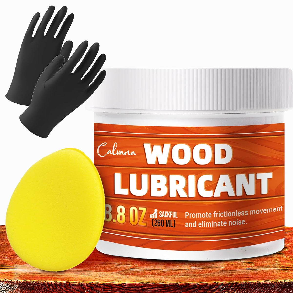 8.8oz Wood Wax for Home Projects,Door Hinge Lubricant,for Wood Drawer Slides,Sliding Glass
