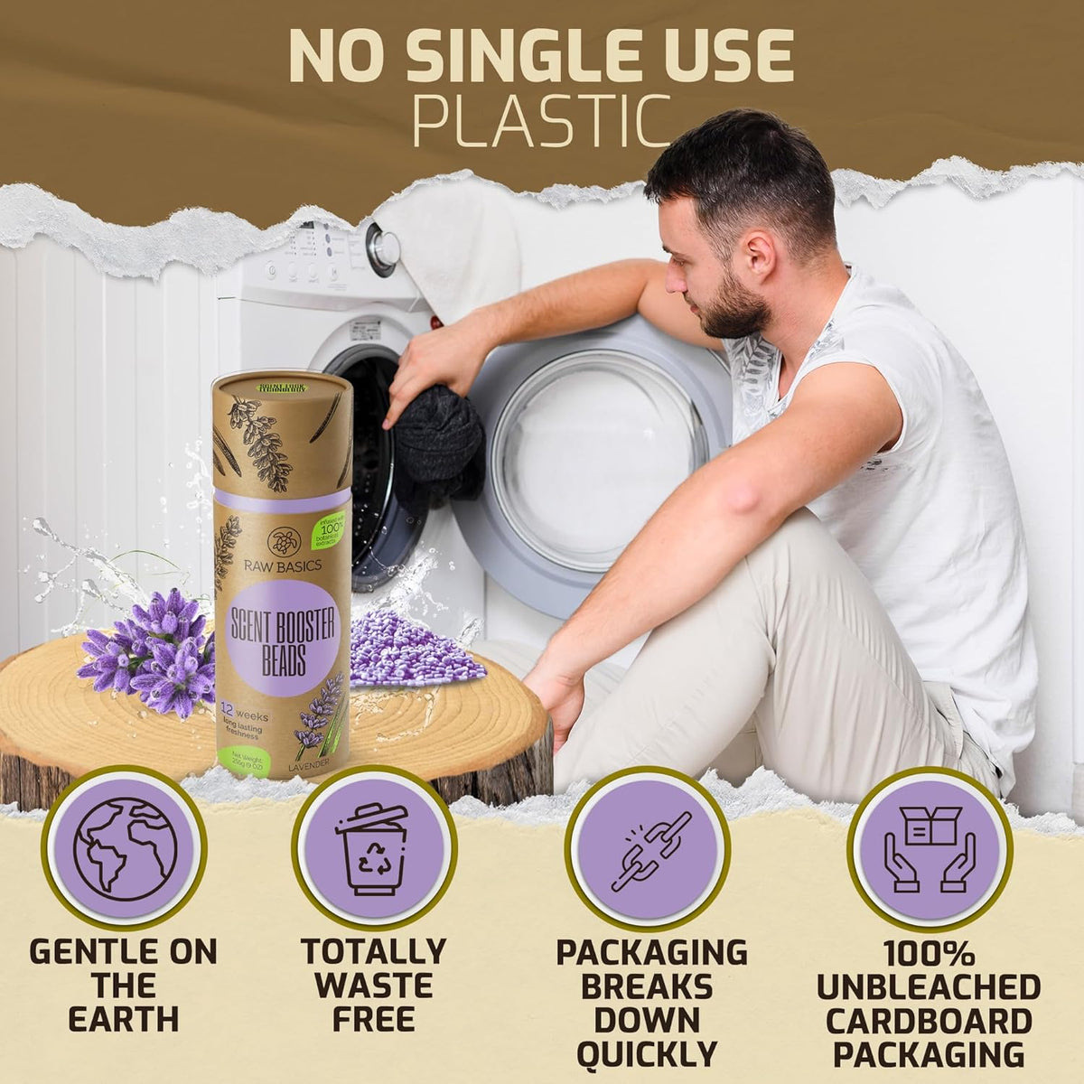 Scent Boosters for Washer, Lavender Aroma - Bulk Laundry Booster Beads and Fabric Smell Deodorizer