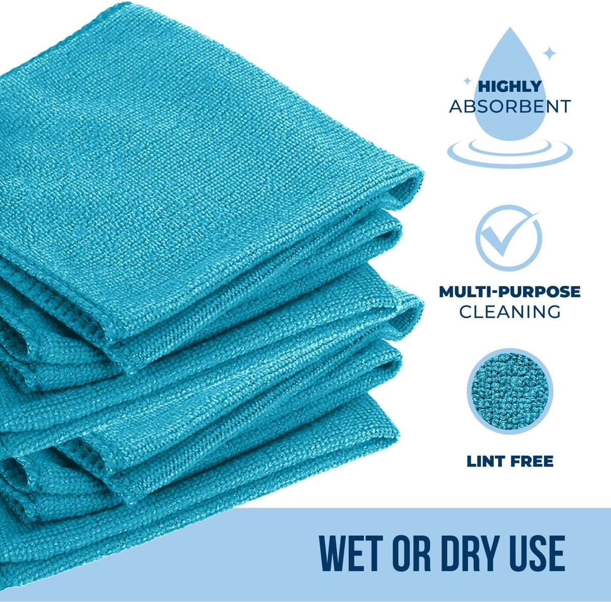 GREEN LIFESTYLE Chamois Cloth, Microfiber Cleaning Cloth 750 Pack, Borderless Towels Cleaning, Car