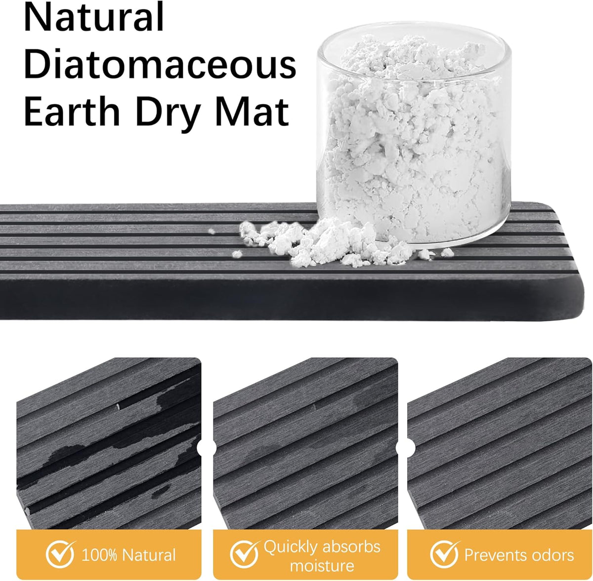 Sponge Holder for Kitchen Sink,Sink Caddy Organizers with Stone Drying Tray, Kitchen Sink Organizer