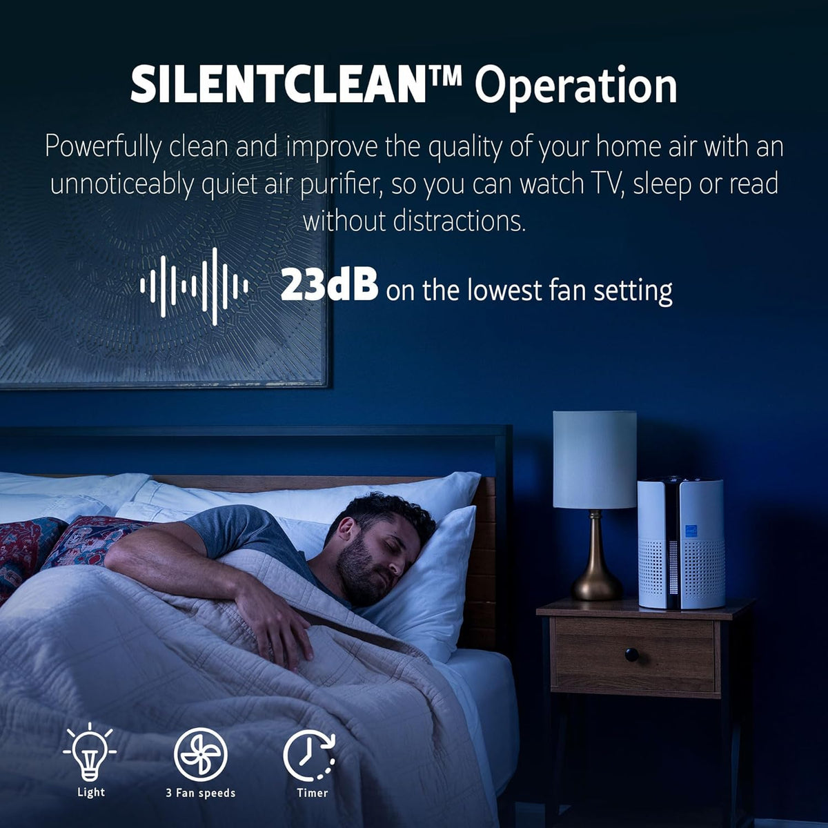 Kenmore PM1010 Air Purifiers for Bedroom Up to 348 Sq.Foot with H13 True HEPA Filter, Child Lock
