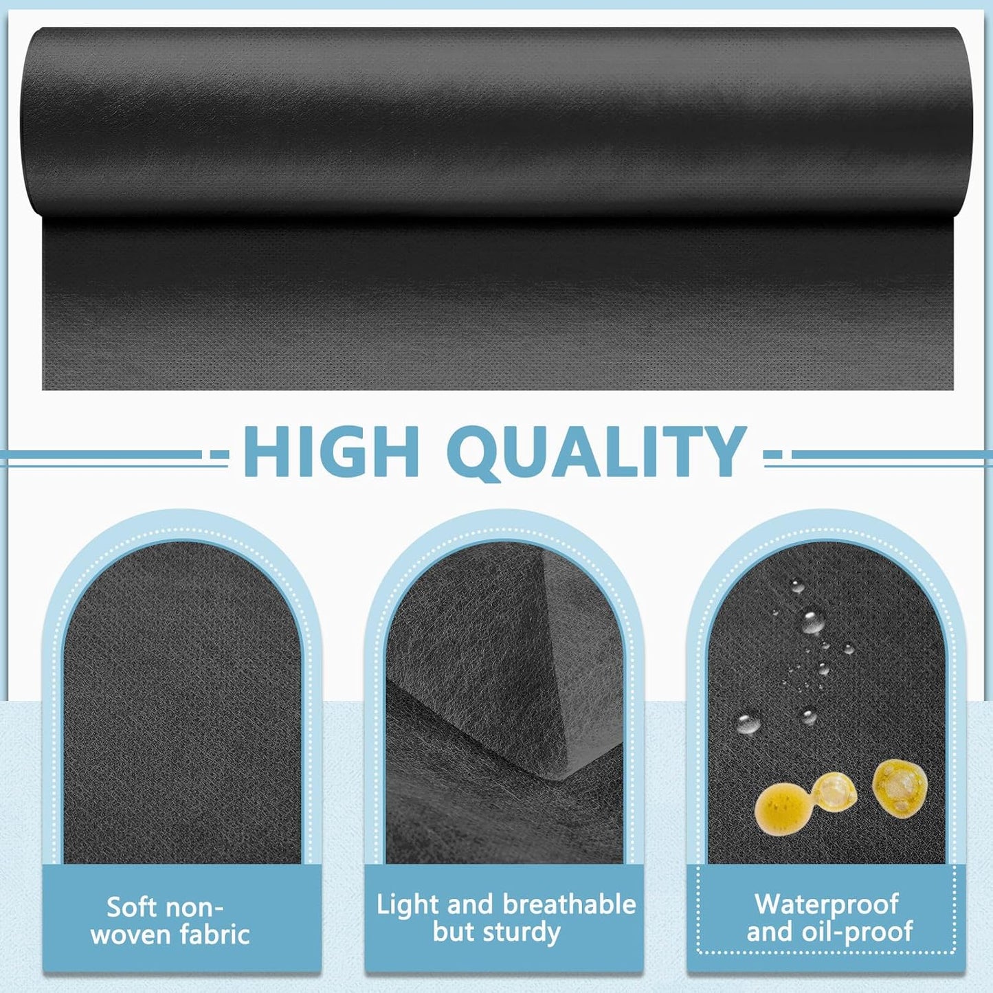 Tudomro 2 Roll Disposable Non Woven Bed Sheets 24 x 71 Inch Massage Table Paper Covers Non Woven