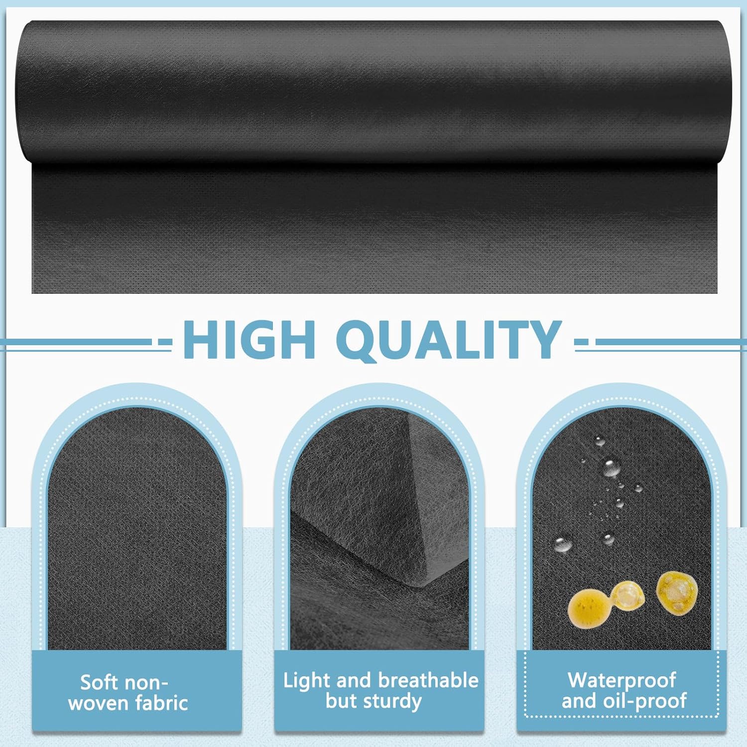 Tudomro 2 Roll Disposable Non Woven Bed Sheets 24 x 71 Inch Massage Table Paper Covers Non Woven