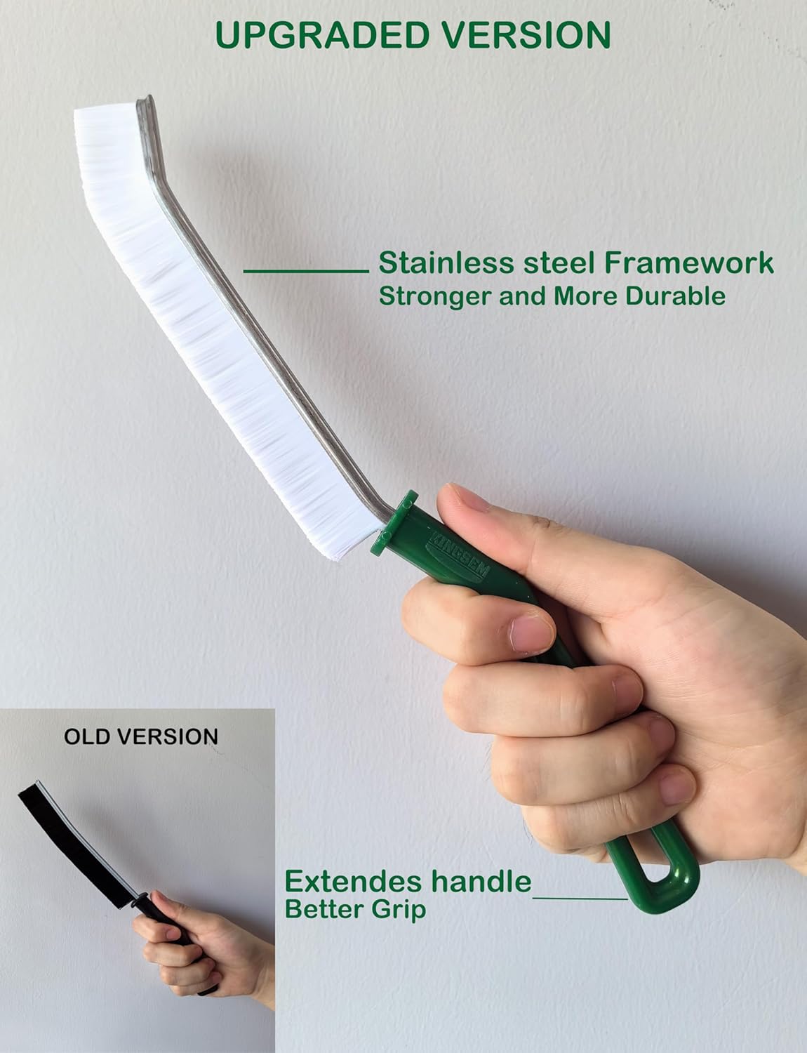 New Crevice Cleaning Brush, Hard-Bristled Washing Brush, Corner Edge Cleaning Brush