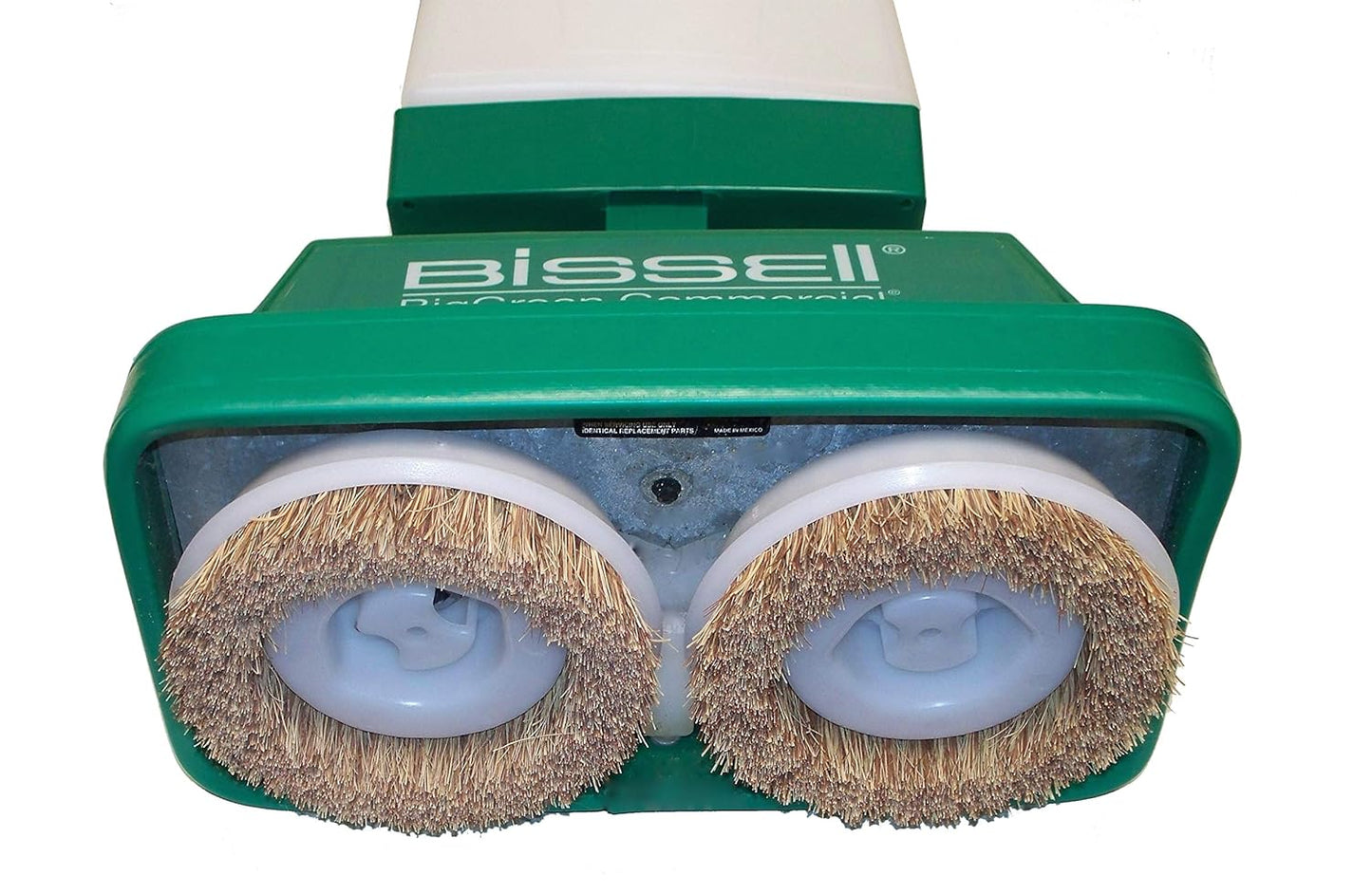 BiSSEll BigGreen BGFS5000 Portable Two Brush Floor Scrubber & Polisher, 13" W x 7" D x 44" H, White