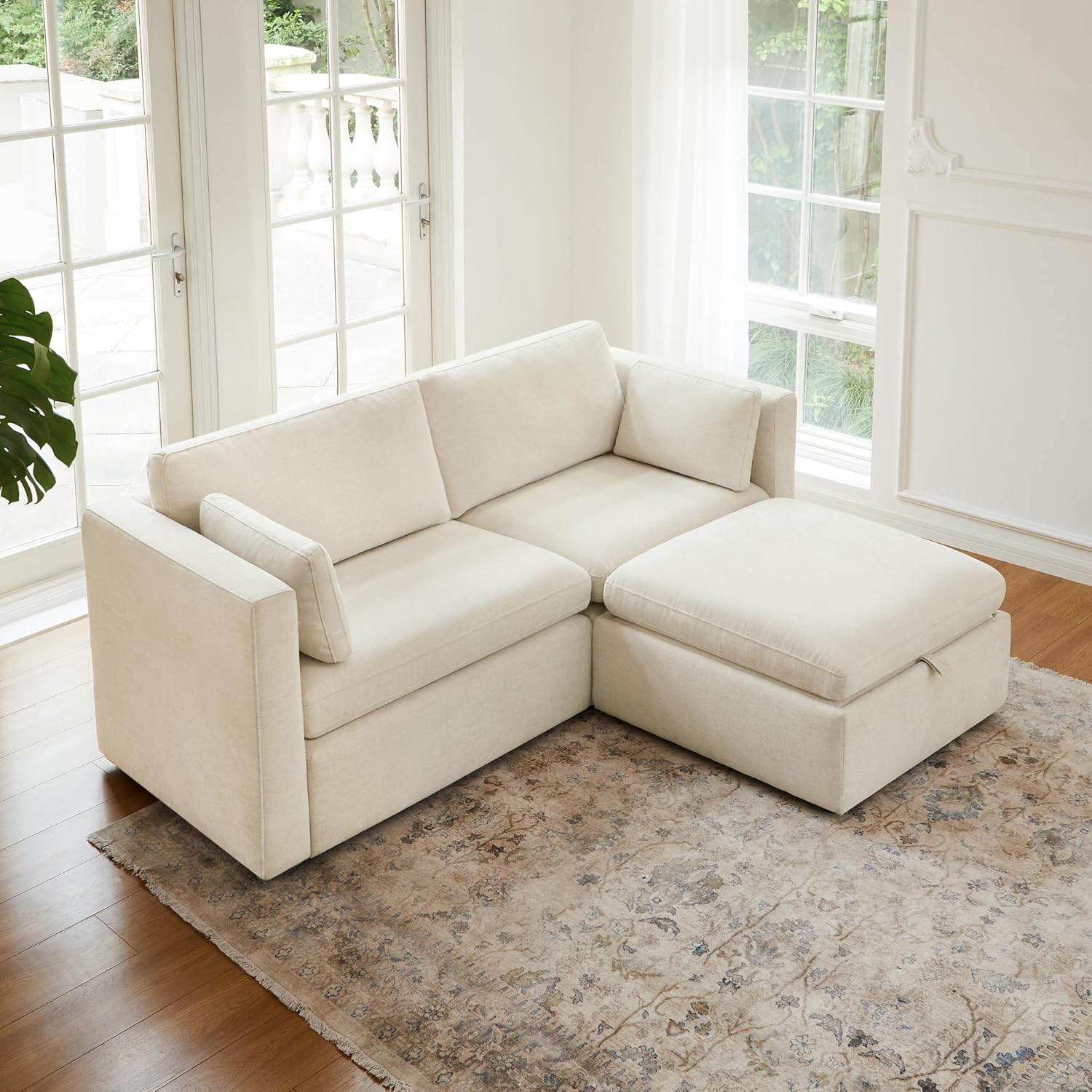CHITA Modular Sectional Sofa, FSC Certified L Shaped Couch with Reversible Chaise, Modular