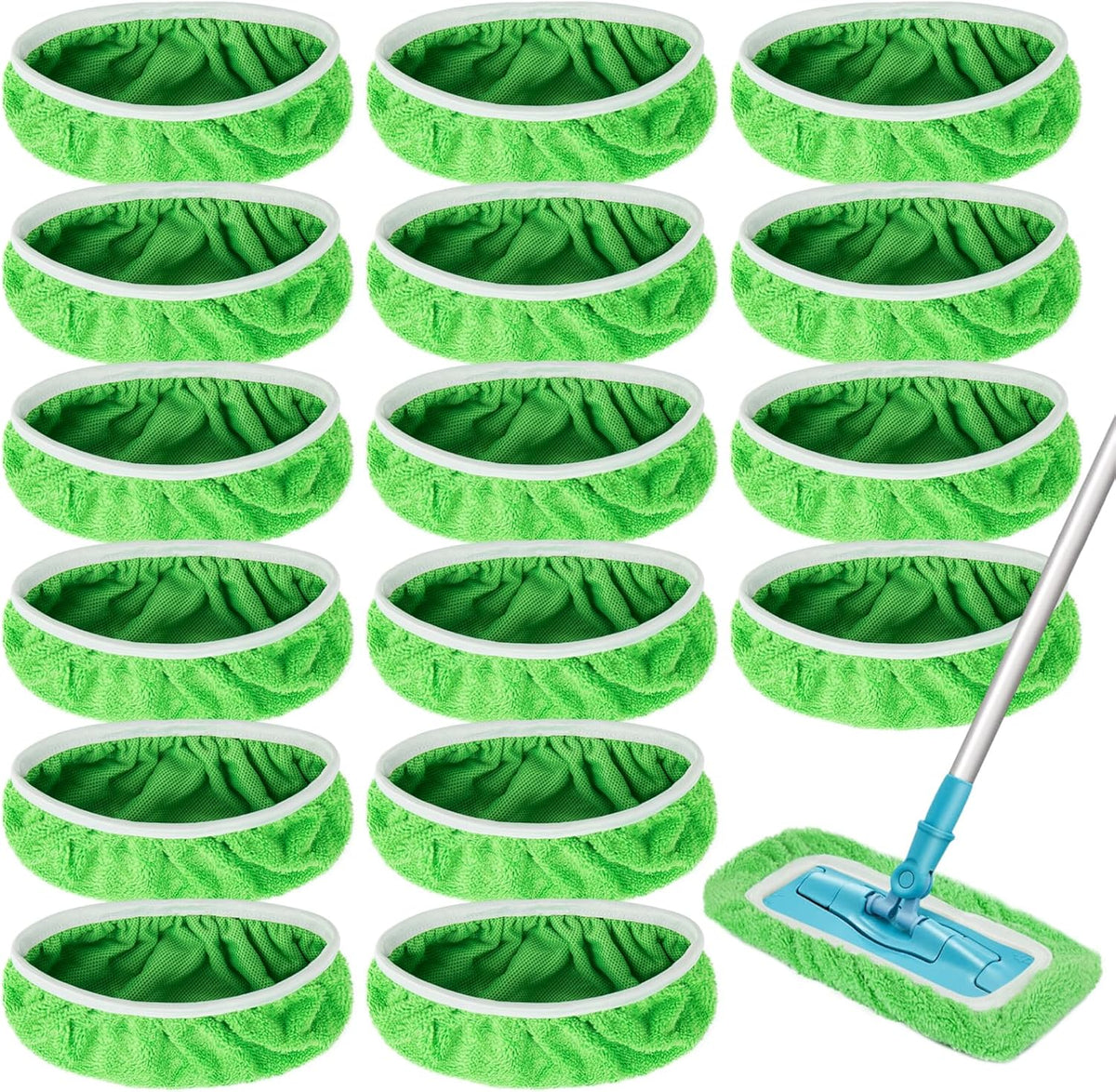 Reusable Dry Sweeping Cloths Microfiber Wet Mop Pads Compatible with Swiffer Sweeper Mop