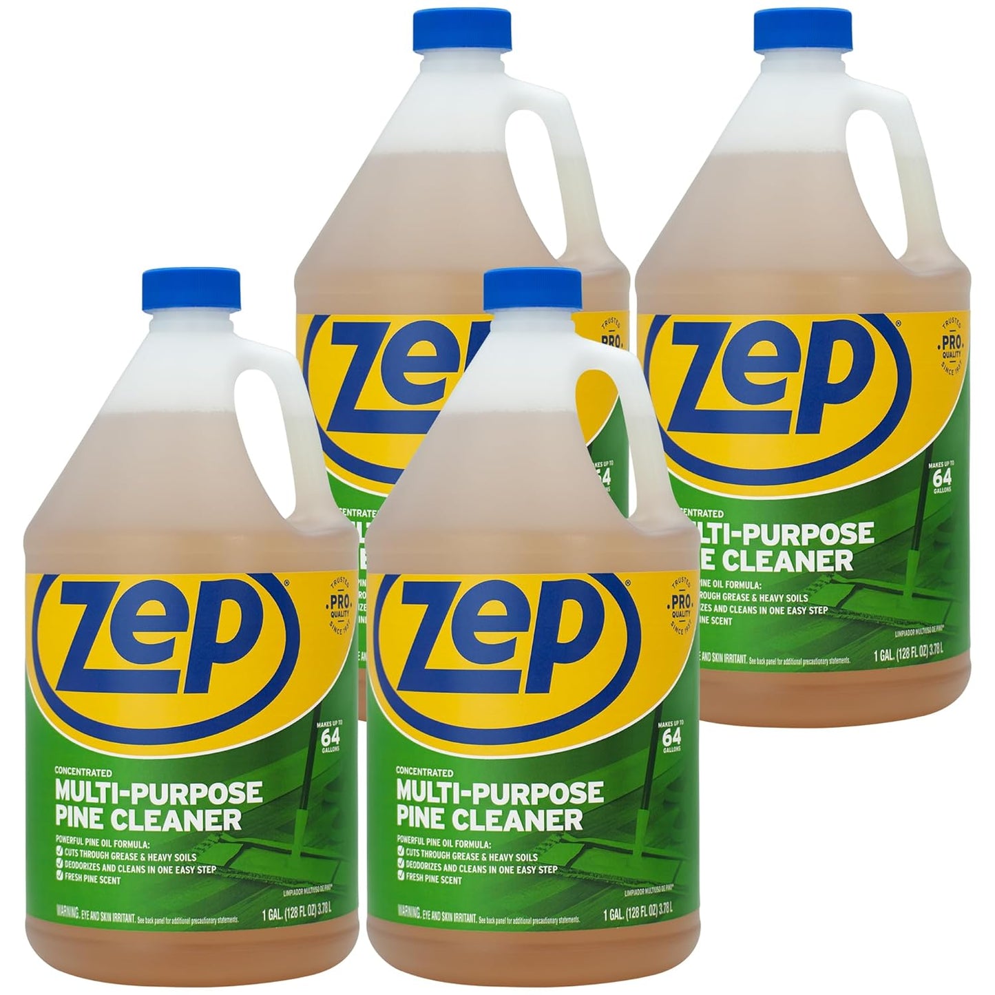 Zep Concentrated Multi-Purpose Pine Cleaner - 128 oz (Case of 4)- ZUMPP128 - Multi-Purpose Cleaner