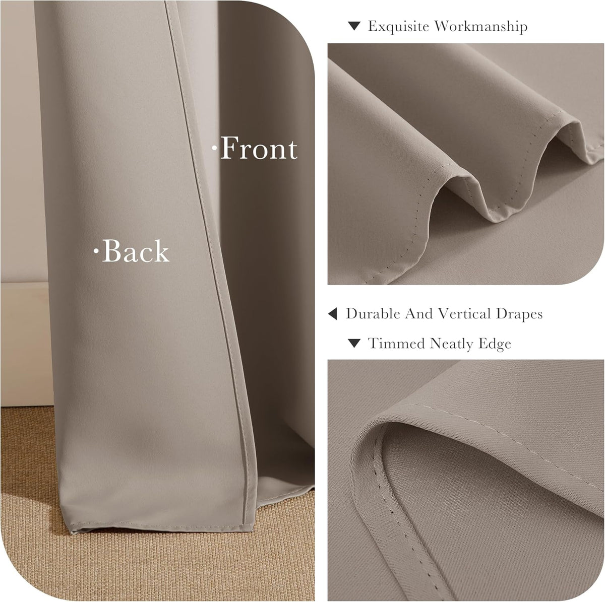 PONY DANCE Blackout Curtains for RV Camper Windows, Privacy Thermal Insulated Mini Curtains &