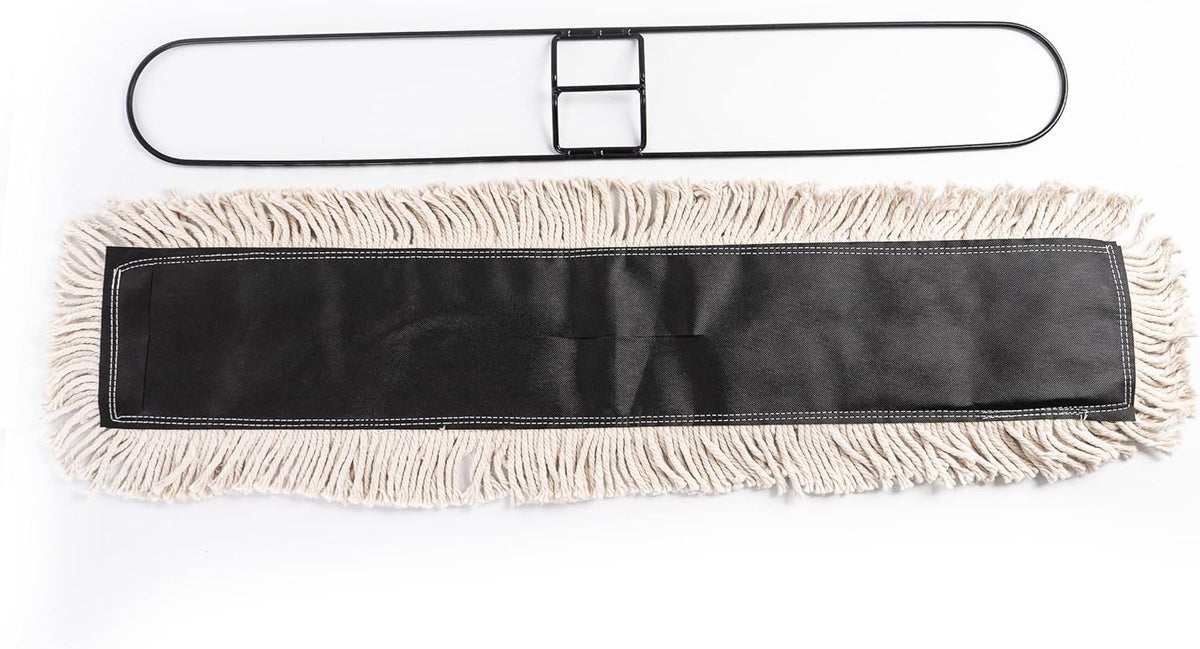 Matthew Cleaning 24'' High Strength Disposable Dust Mop Cotton Cut-end Yarn Mop Replacement Heads