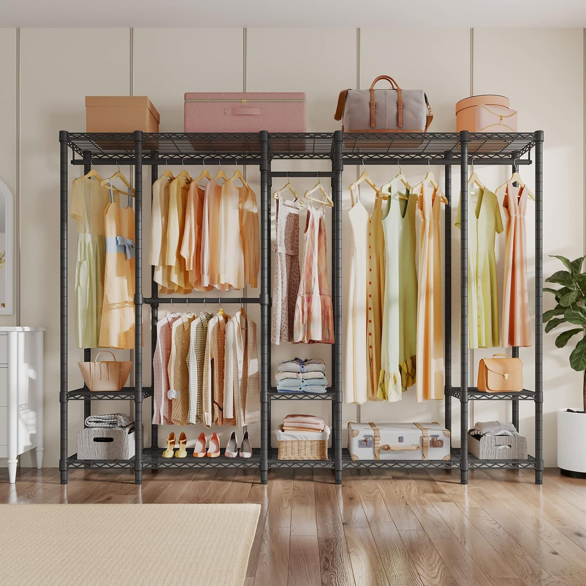 VIPEK V50 Extra Large Portable Closet Rack Bedroom Armoire Freestanding Wardrobe Closet, Heavy Duty