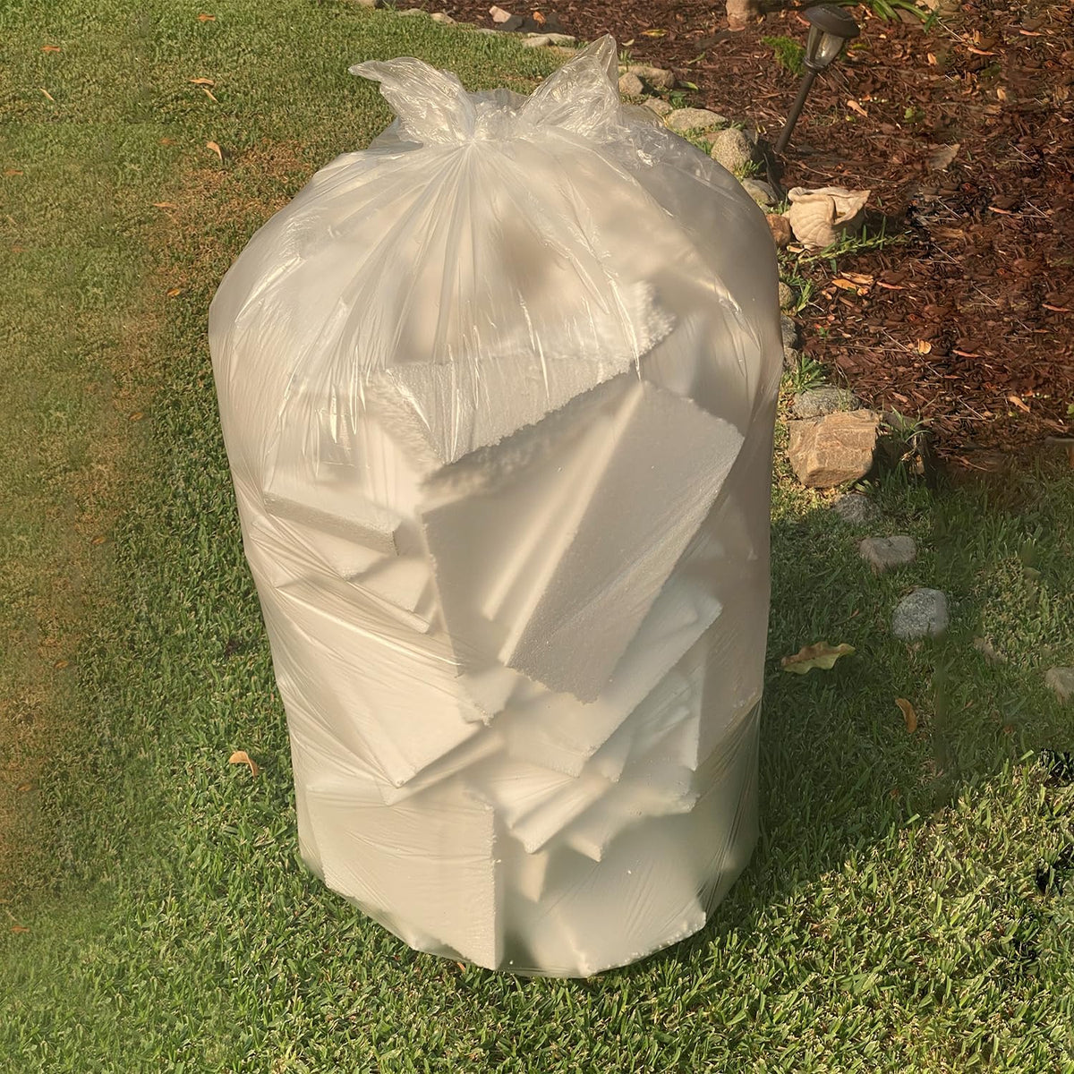 TYPLASTICS 33 Gallon Clear Trash Can Liners - 33" x 40" - High Density Garbage Bags - Case of 500