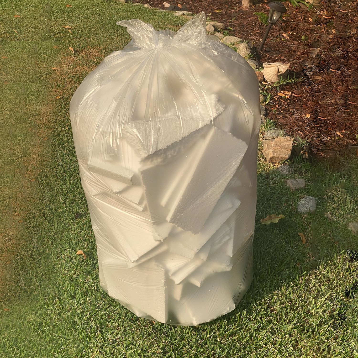 TYPLASTICS 33 Gallon Clear Trash Can Liners - 33" x 40" - High Density Garbage Bags - Case of 500