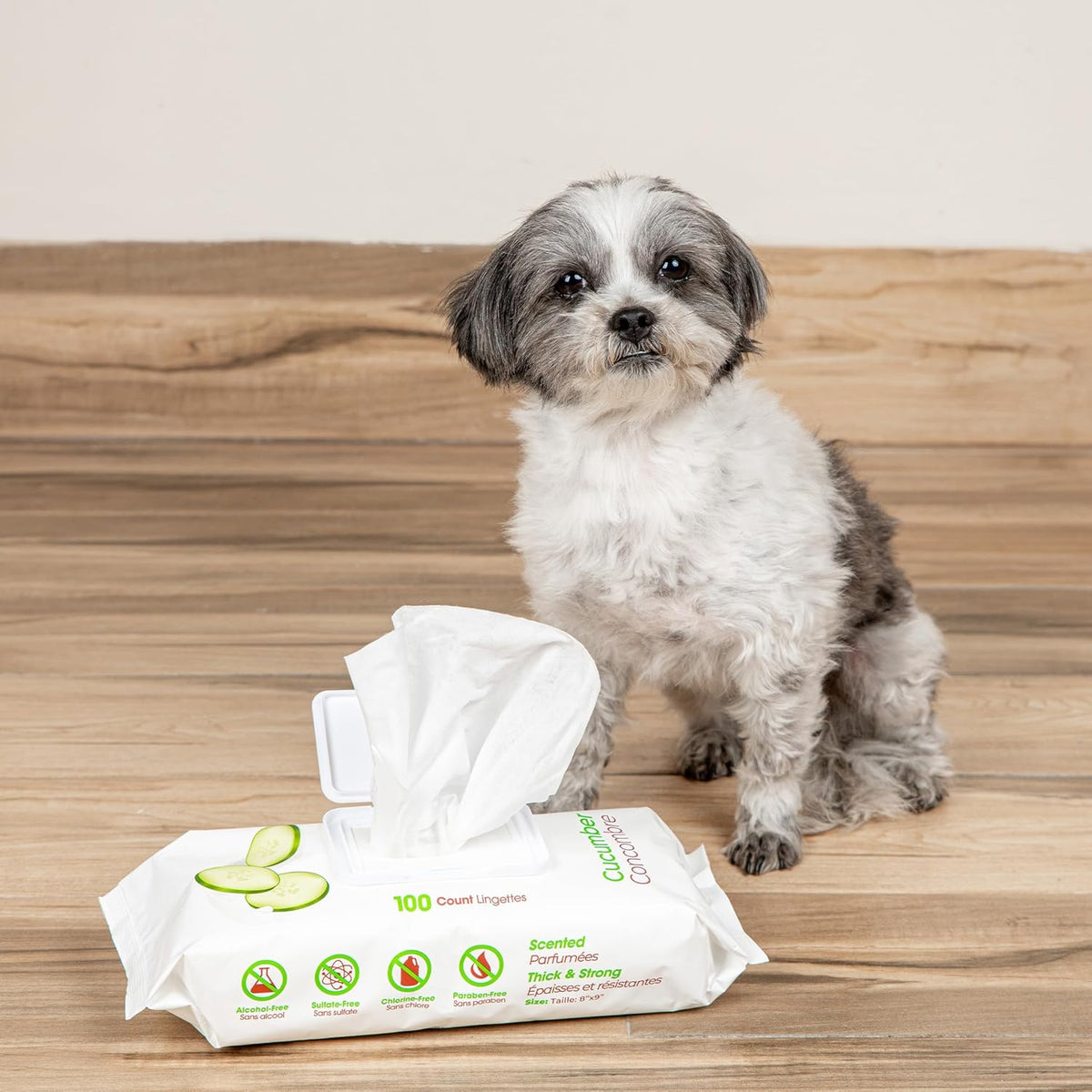 Best Pet Supplies Pet Wipes for Dogs - Dog Wipes Cleaning Deodorizing, for Coats, Ears, Paws