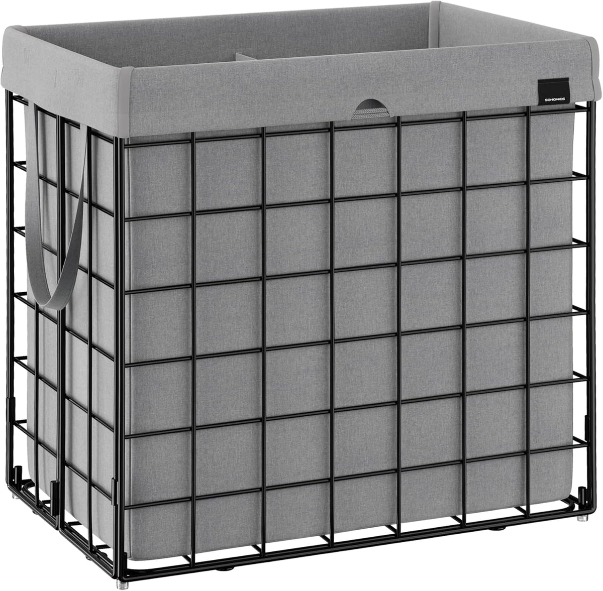 SONGMICS Laundry Hamper, 34.3 Gal. (130L) Laundry Basket, Collapsible Clothes Hamper, Removable and