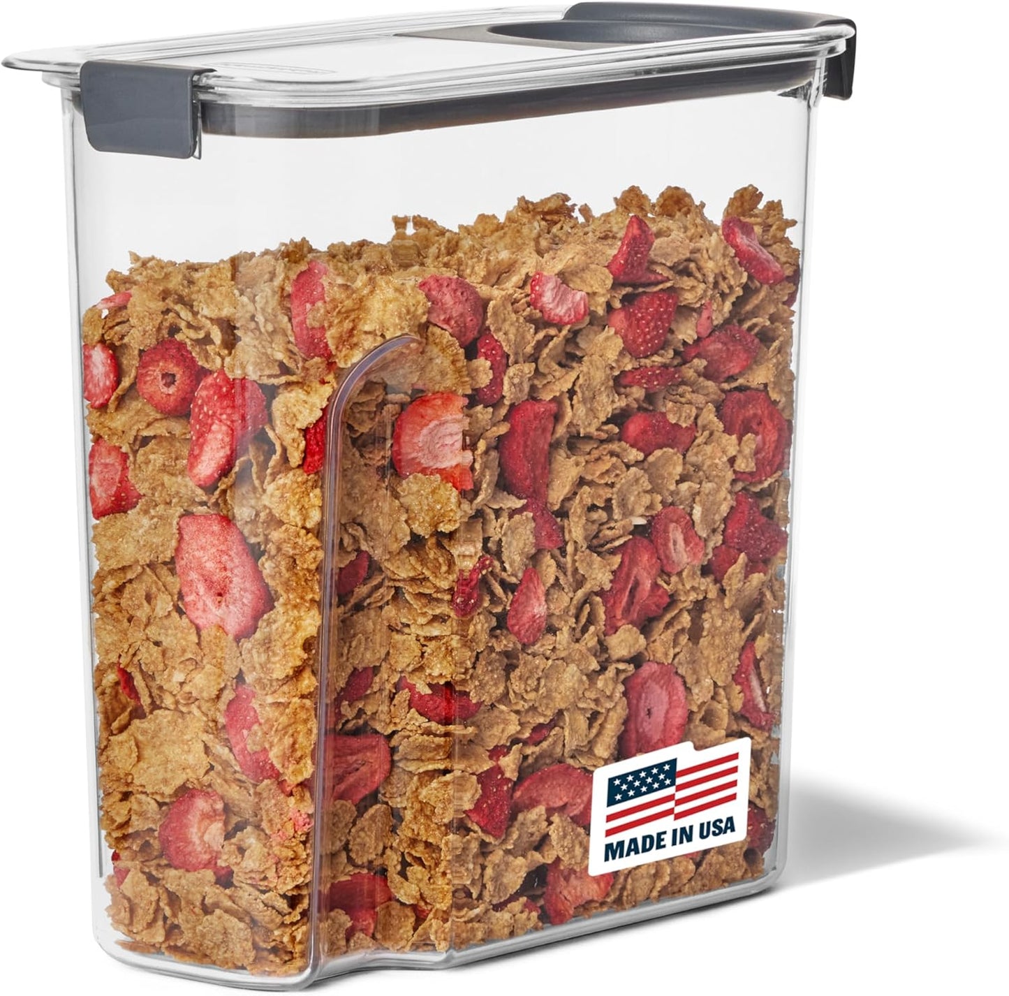 Rubbermaid Brilliance Airtight Cereal Food Storage Container, Shatterproof, BPA-Free and