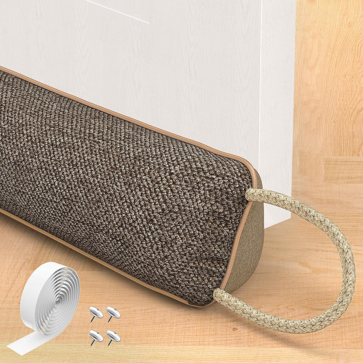 Door Draft Stopper for Bottom of Door, 36’’ Heavy Duty Under Door Draft Blocker Gap Filler, Door