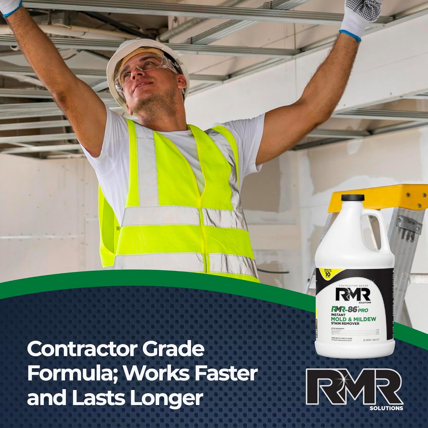 RMR-86 Pro Contractor Grade Mold Stain & Mildew Stain Remover Cleaning Solution, Professional