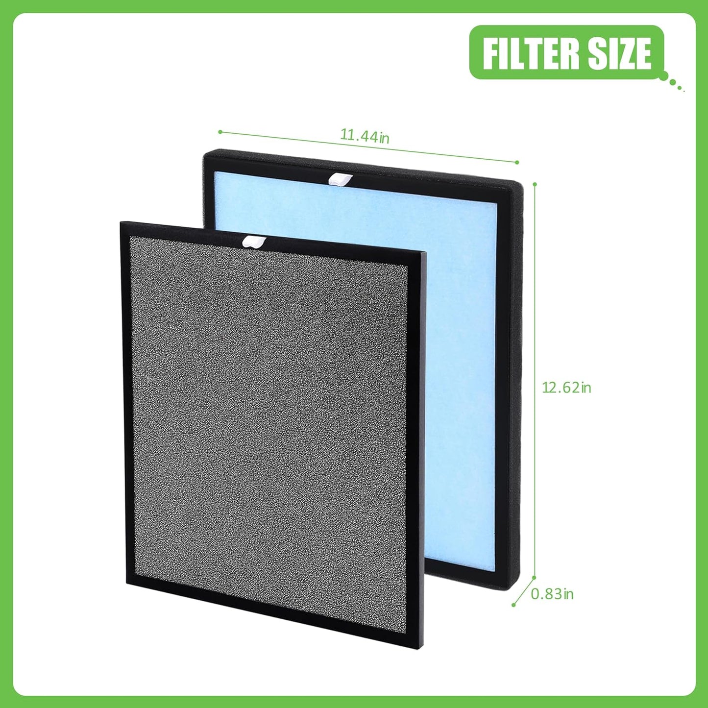 HSP001 True HEPA Filter Replacement, Compatible with Hathaspace HSP001 Air Purifier, 4 in 1 H13