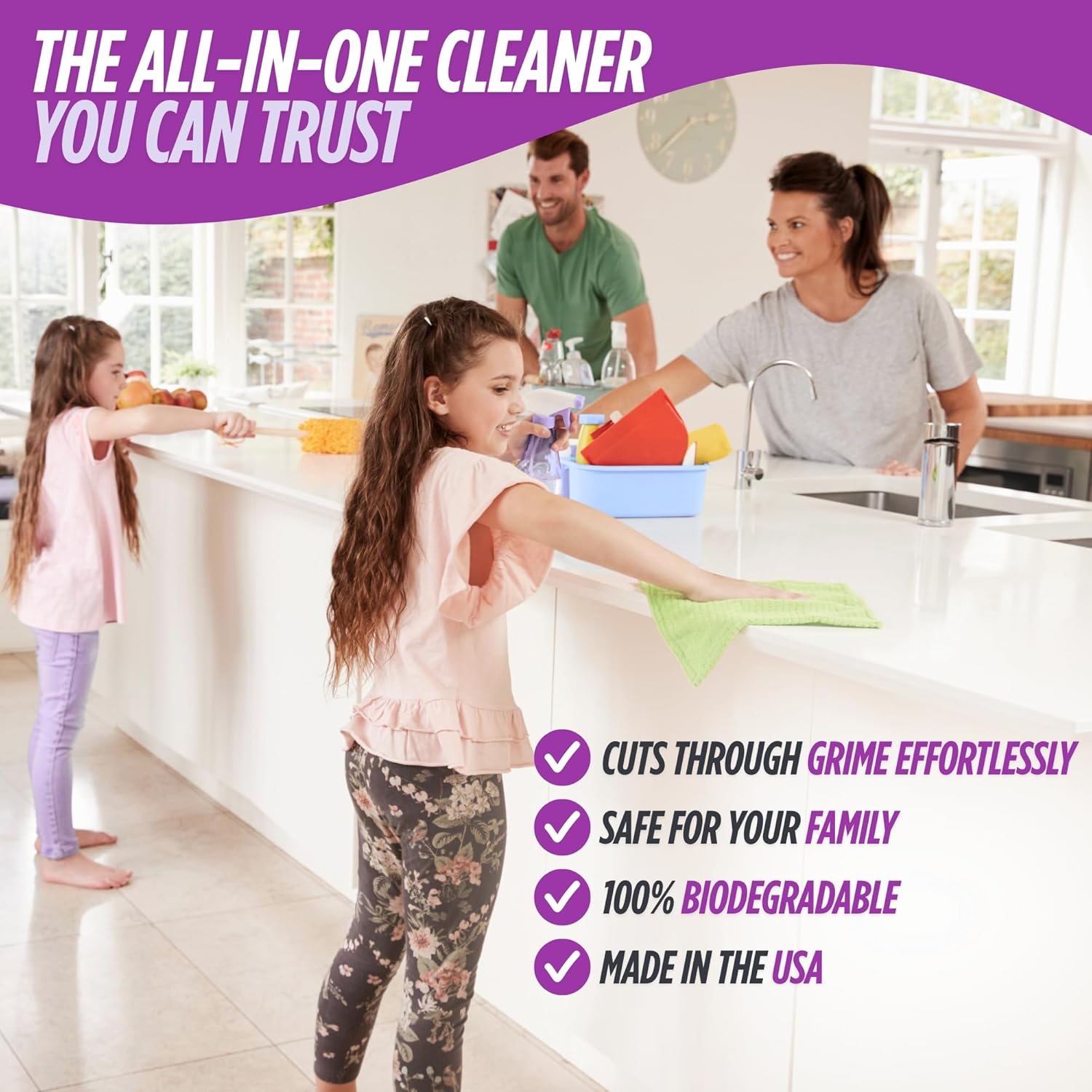 Oh Yuk All Purpose Cleaner – Multi-Purpose Hard Surface Cleaner for Kitchen, Bathroom, Counters