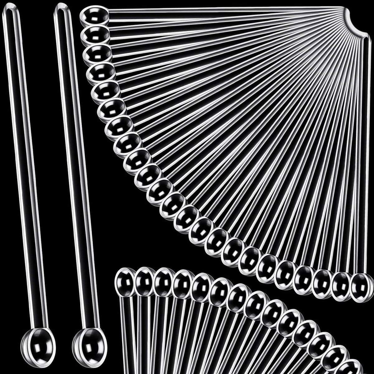 Honeydak 1/32 Teaspoon Micro Scoops 150 Milligram Mini Measuring Spoons Tiny Little Plastic Scoop