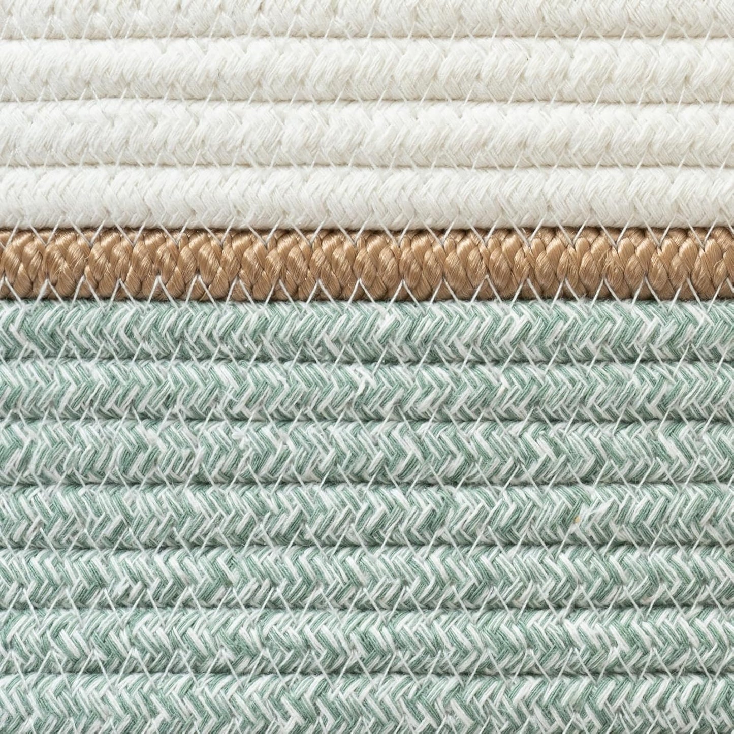 LA JOLIE MUSE Woven Basket Rope Storage Baskets - Tall Cotton Basket, Laundry Basket for Blanket