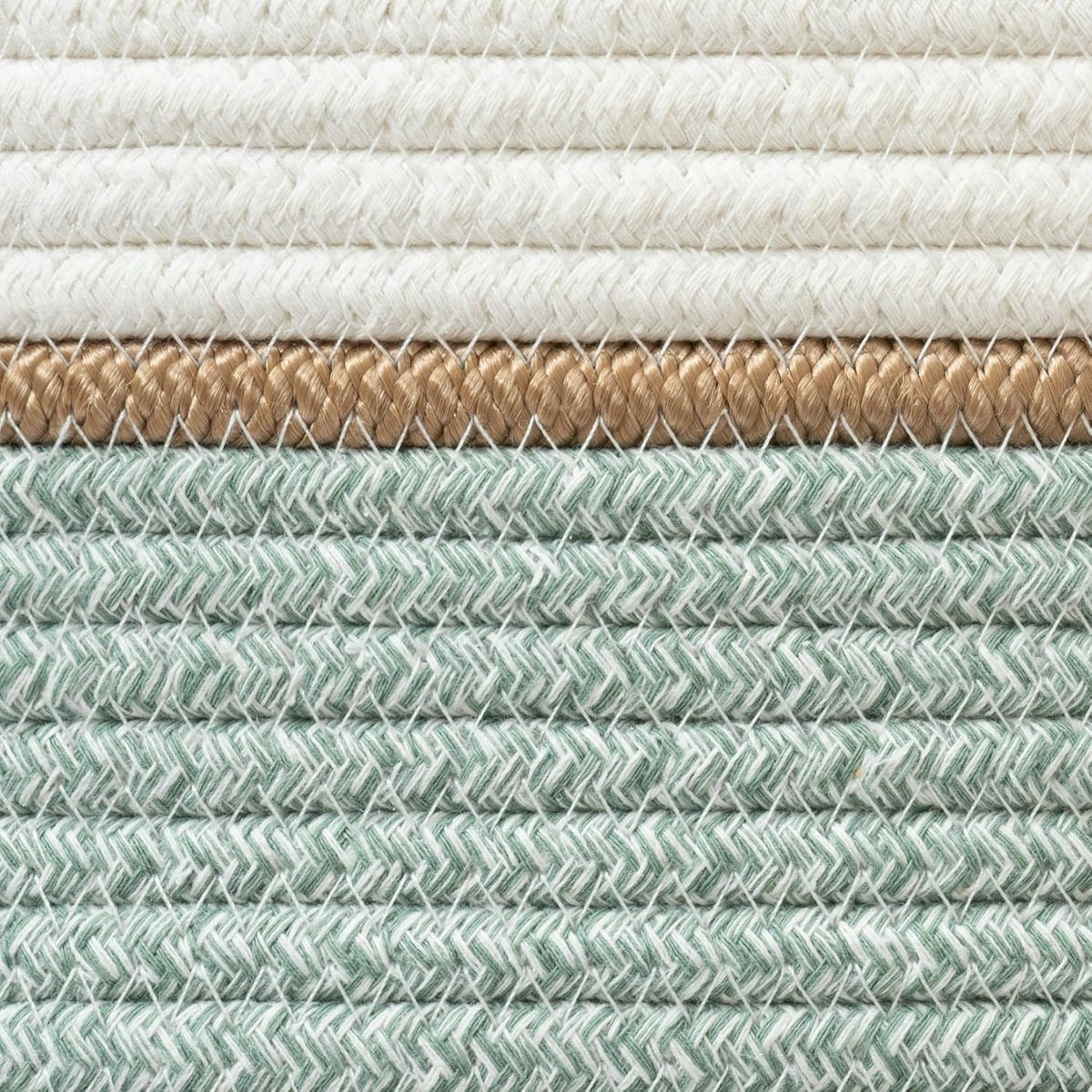 LA JOLIE MUSE Woven Basket Rope Storage Baskets - Tall Cotton Basket, Laundry Basket for Blanket