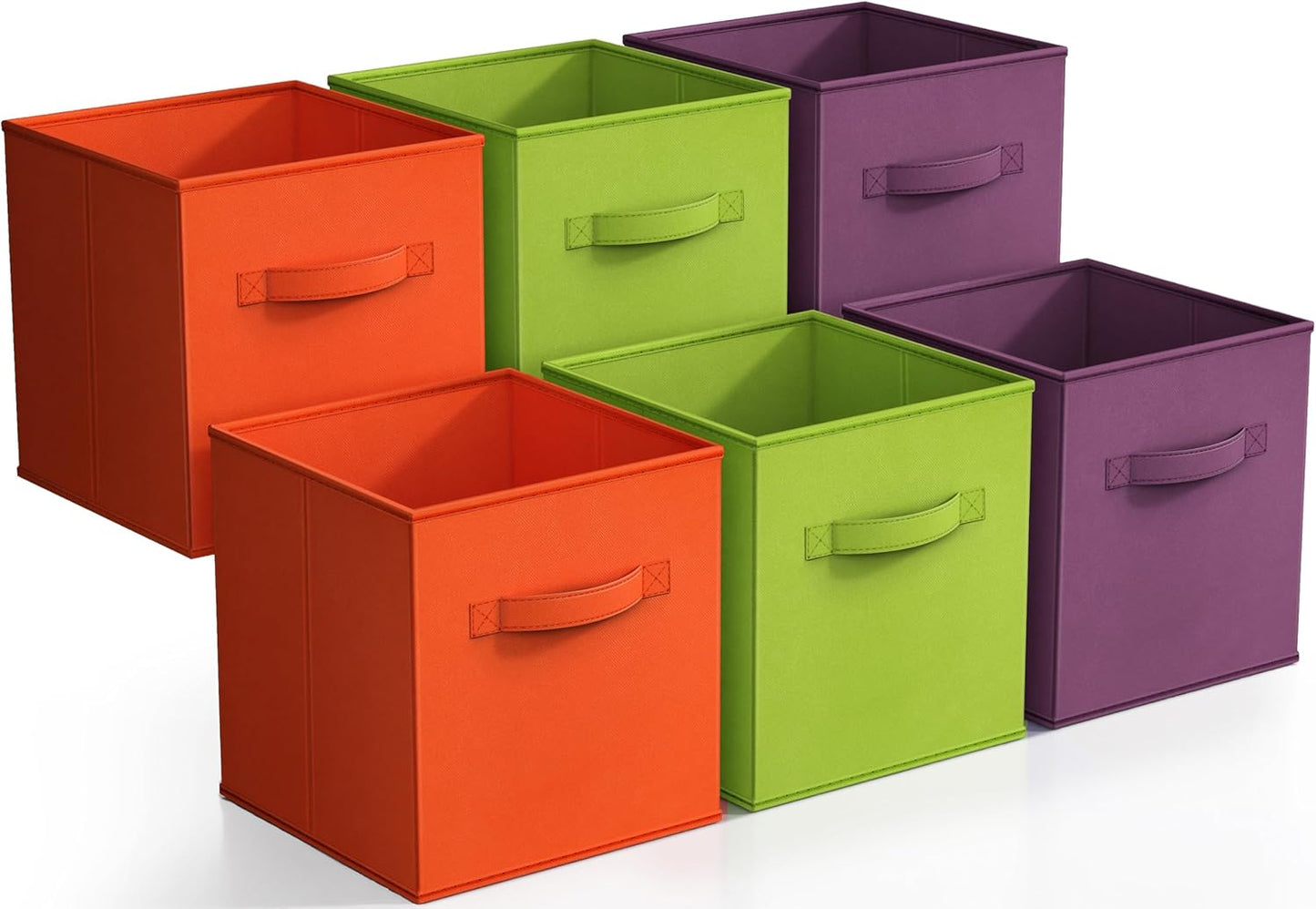 Sorbus Storage Cubes - 11" Foldable Storage Bins with Handle for Nursery, Playroom, Closet