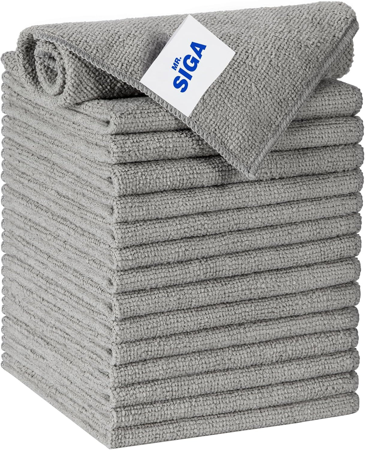 MR.SIGA Microfiber Cleaning Cloth, All-Purpose Microfiber Towels, Streak Free Cleaning Rags, Pack