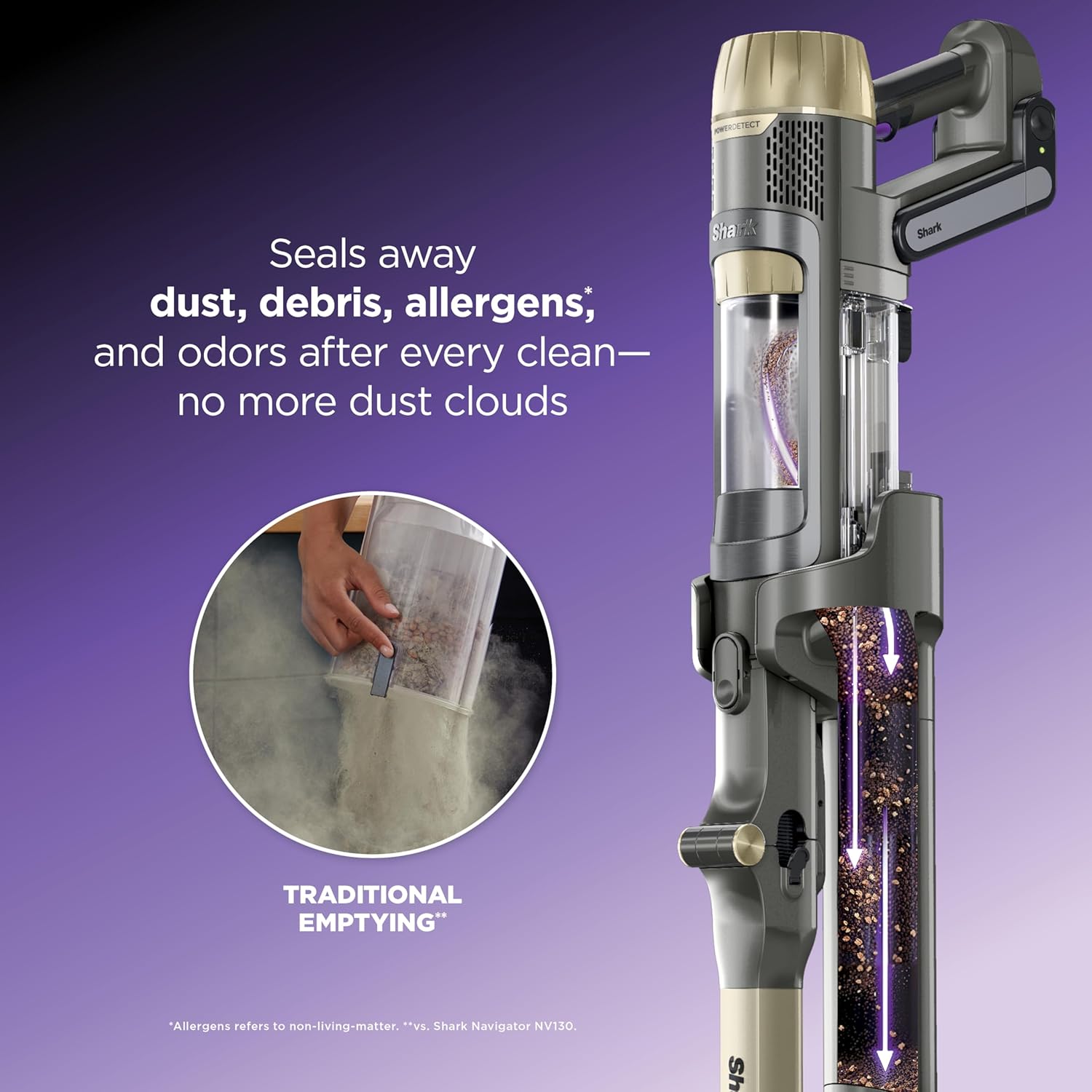 Shark PowerDetect Pet Plus Clean & Empty Cordless Stick Vacuum & Auto-Empty System, Powerful