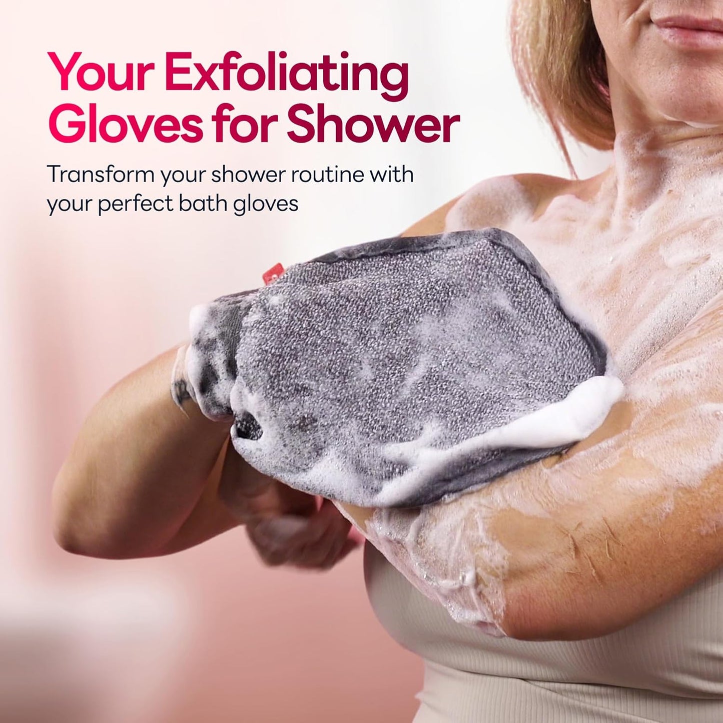 Exfoliating Mitt, Body Scrubber for Deep Exfoliation, Korean Scrub Mitt, Turkish Body Exfoliator