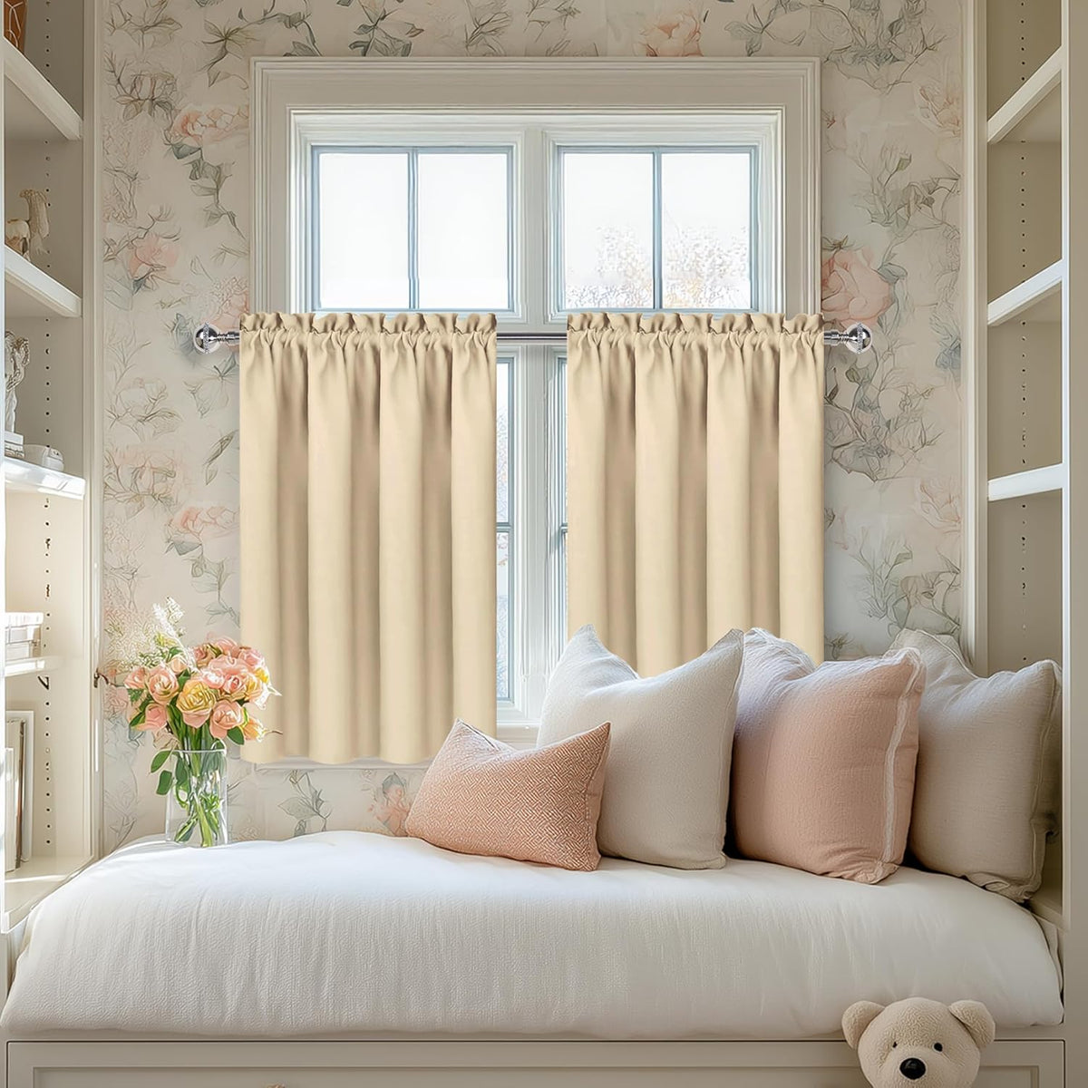 DWCN Blackout Curtains for Living Room Thermal Insulated, Energy Saving & Noise Reducing Bedroom