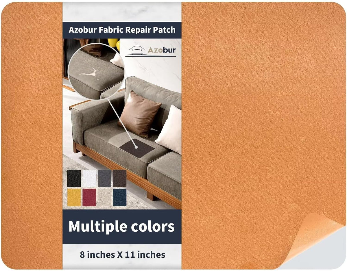 Azobur Velvet Patch,Self-Adhesive Rectangular Flannel Fabric Patch,Multicolor Available Anti