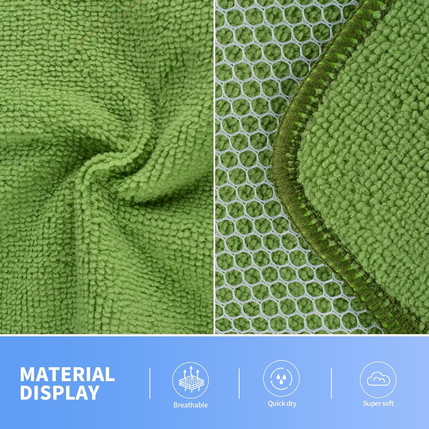 KinHwa Kitchen Washcloths for Dishes Absorbent Microfiber Dish Cloths Quick Dry Dish Rags with Poly