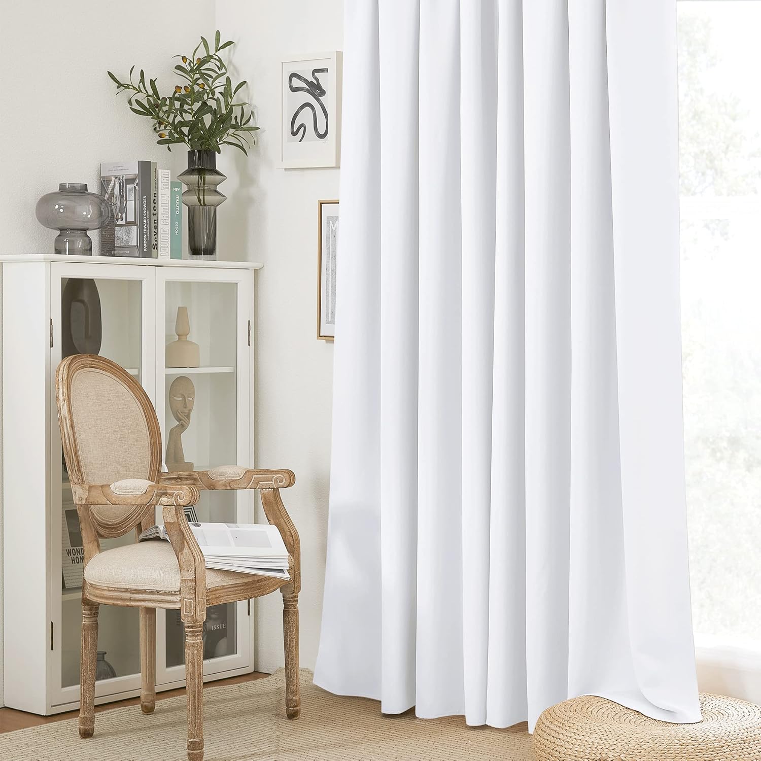 RYB HOME Blackout Curtains for Living Room, Large Window Shades for Bay Window Dining Parlor