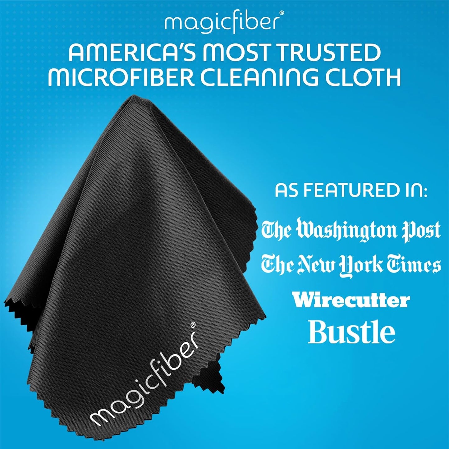 MagicFiber Glasses Cleaner Kit - (2) Eyeglass Cleaner Sprays + (2) Microfiber Cleaning Cloth