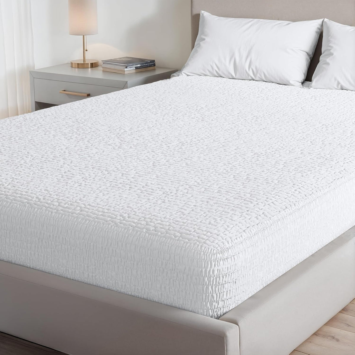 PAULATO BY GA.I.CO Full Waterproof Mattress Protector – Mattress Cover for Full Size Bed
