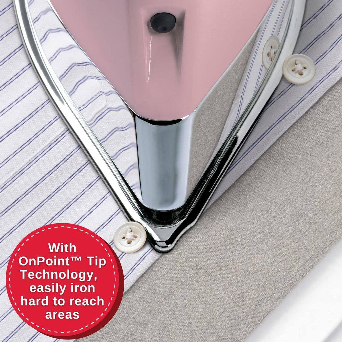 SINGER SteamCraft Steam Iron (1700W) | Steamer with Stainless Steel Plate, OnPoint Precision Tip