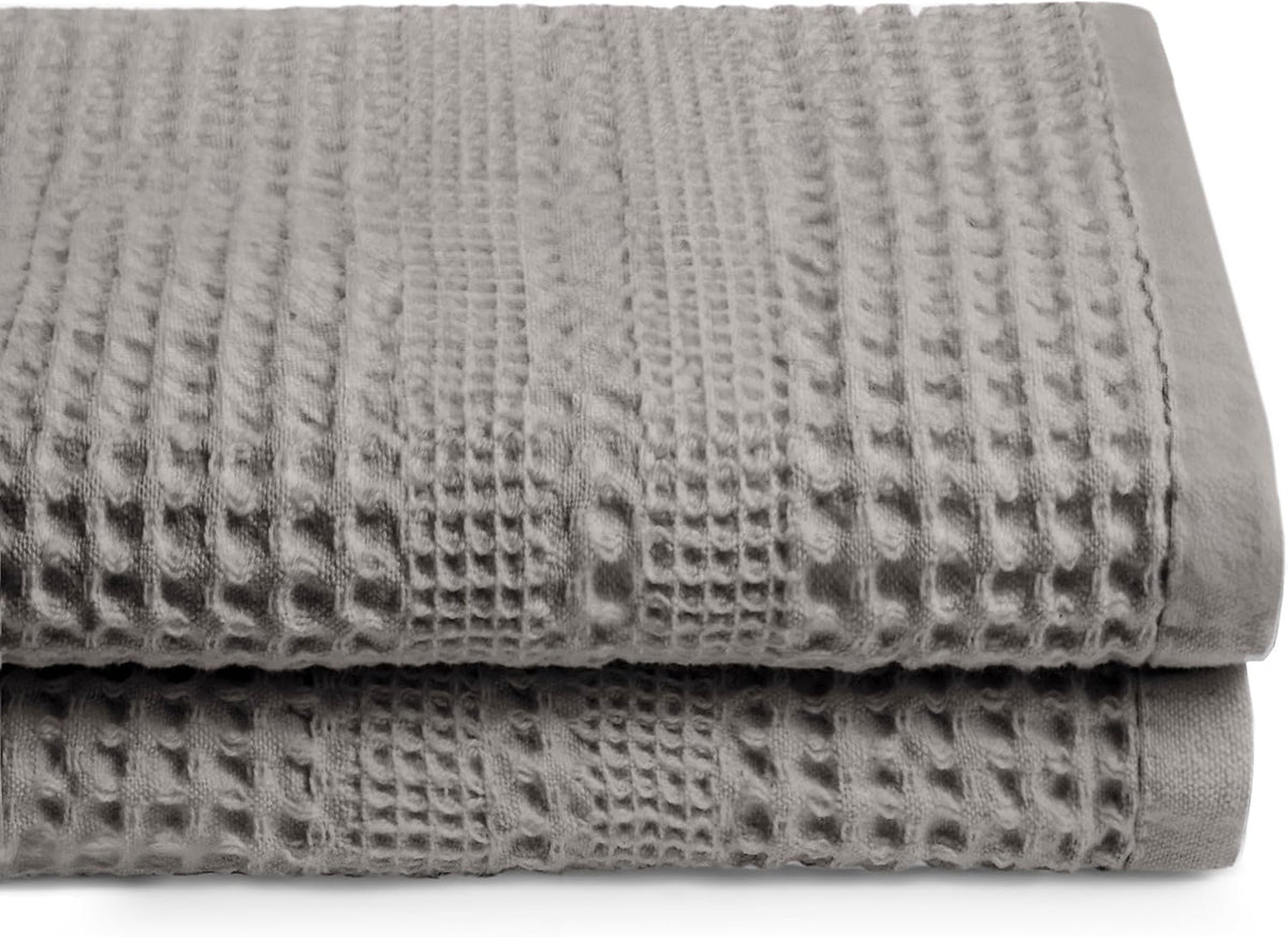 GILDEN TREE Waffle Towels for Bathroom, 100% Cotton Quick Dry Towel, Waffle Bath Towels Large